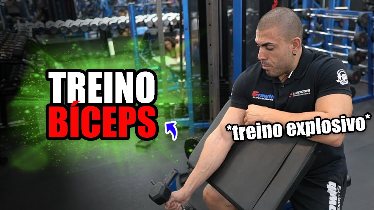 Treino de bíceps para explodir os braços 