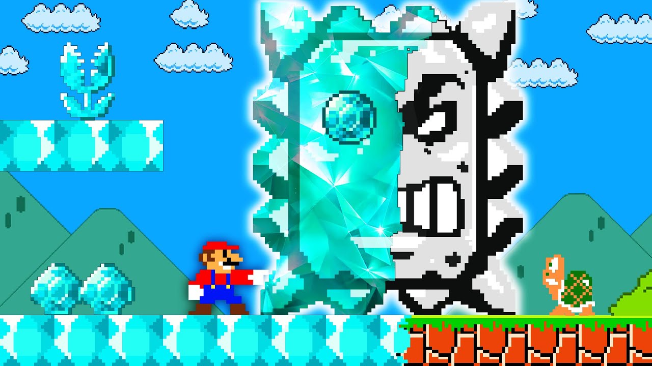 Super Mario Bros. Anything Turns To Diamond When Mario Touches It | Box Mario Pixel