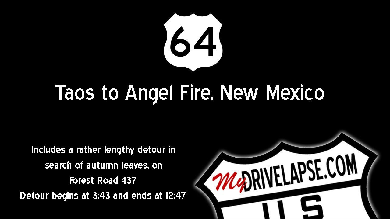Taos to Angel Fire, New Mexico Time Lapse Drive YouTube