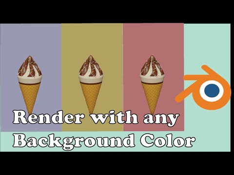 Render with any Background color in Blender | Lighting tutorial |