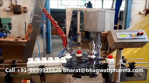 Pesticide Square Bottle Automatic Single Head Screw Capping Machine with Cap Elevator