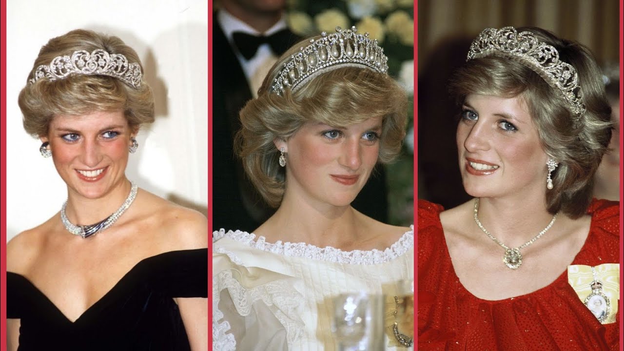 Princess Diana Most Stylish Tiaras Collection #royalfamily - YouTube