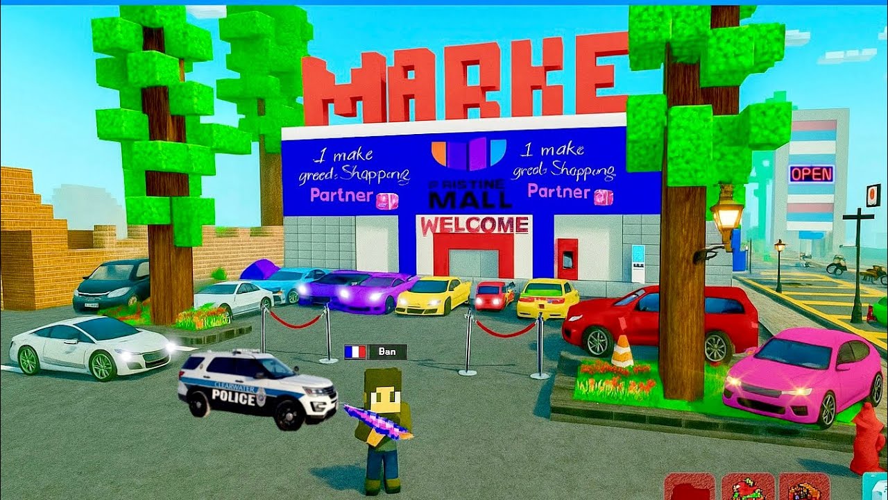 Partycraft Our New Mall Opens With Maximum Security Police Barriers Checkpoint in ...