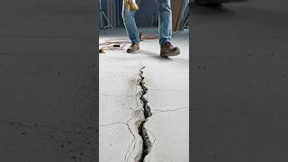 🔥 Builder’s Secret Concrete Repair Trick! #ai #lifehacks #home #shorts