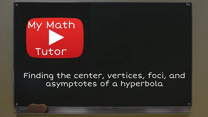 ALEKS | Finding the center, vertices, foci, and asymptotes of a hyperbola