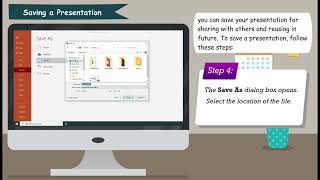 Saving a presentation and Opening a saved presentation