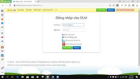 OLM   cach đăng nhập đẻ làm bài tập Thầy Thuận giao