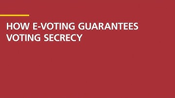 How e-voting guarantees voting secrecy
