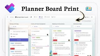 How to print Microsoft Planner Board (Hardcopy Share)