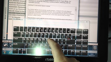 Demo for using other functions or Expert mode on Jaltest tablet pc.