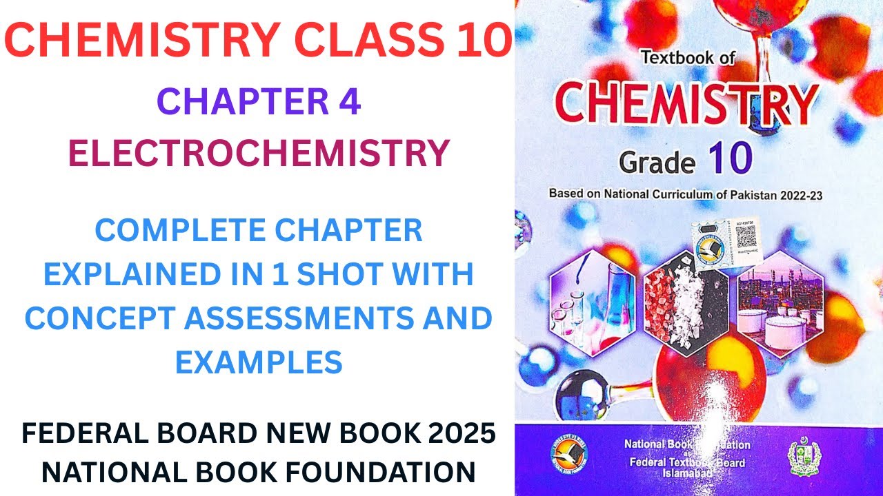 Chemistry Class 10 Chapter 4 Electrochemistry New Book Federal Board ...