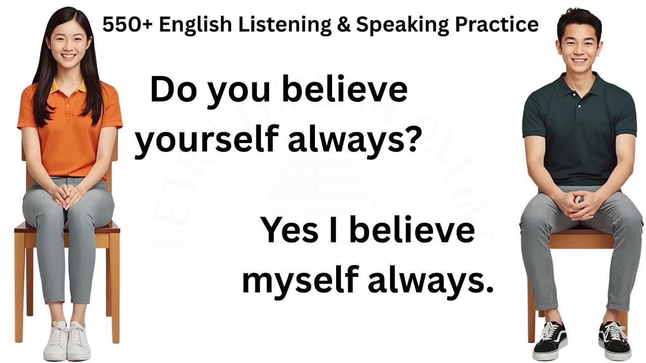 550+ English Listening & Speaking Practice | Shadowing Conversation for ...