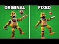 Fixed VS. Original Animatronics in Five Nights at Freddy's #1