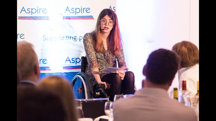 Grace Spence Green speaking at Aspire's Sports Qui...