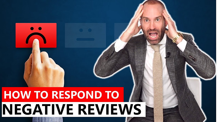 Responding to a negative review example