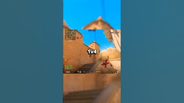 CS2 Dust 2 | 1v4 Clutch 🎯#cs2 #counterstrike2 #cs2clips