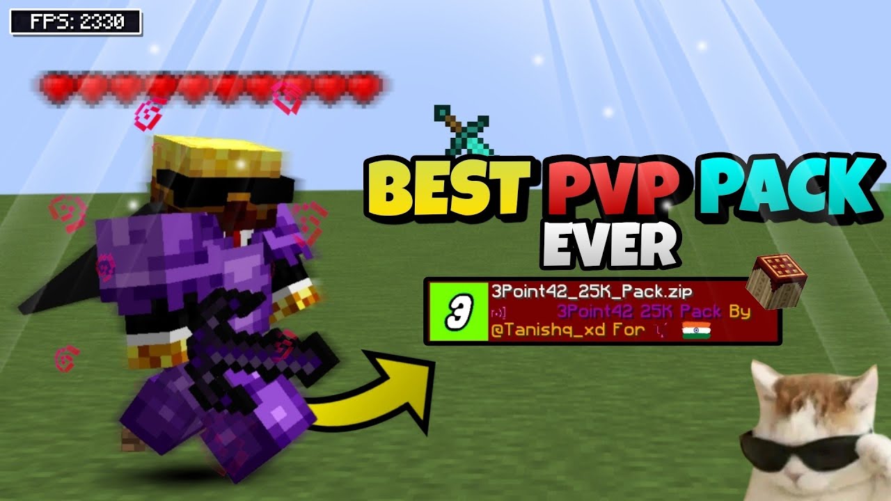 BEST PVP TEXTURE PACK EVER 😱 FOR POJAV LAUNCHER + MCPE - YouTube