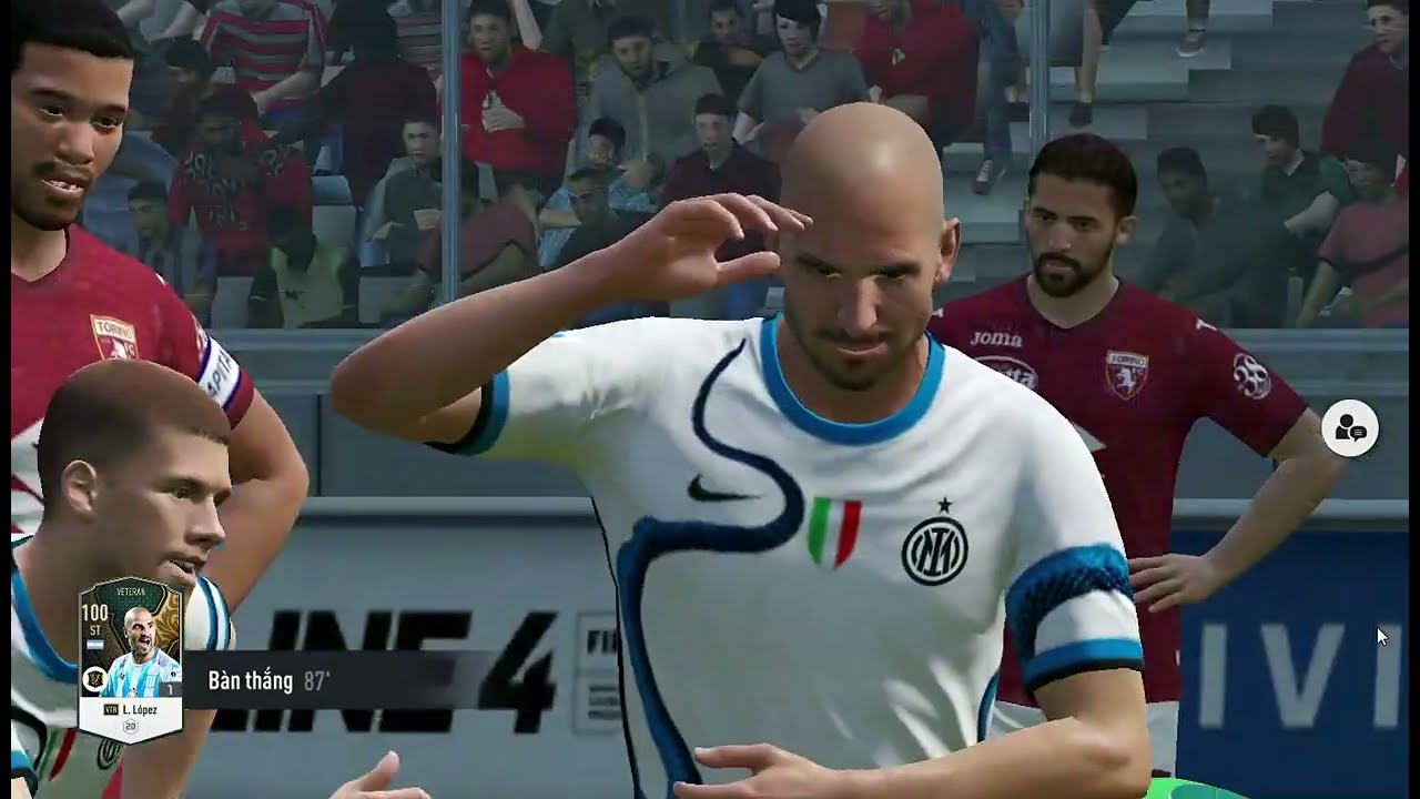 Torino 0-4 Inter (Serie A) play FIFA ONLINE 4-2022