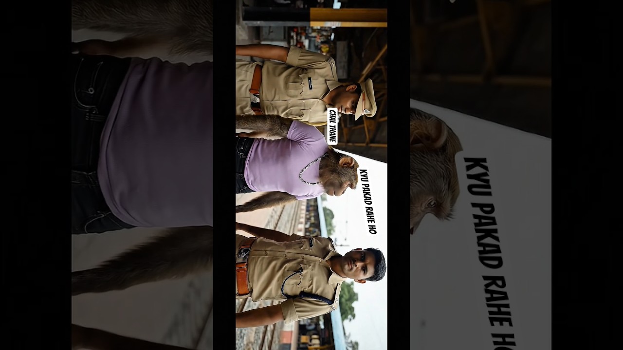 "bantoo bhai gets arrested 😰🚨🚔 Don came for the bail😲🎥" #monkeyvlog #aimonkeyvlog #monkey