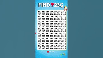 Brain Test 185 | Find the odd one out 23G #shorts #challenge #maths #viral  #findtheodd