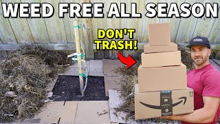 Make Your Yard WEED FREE All Season Using Recycled Trash!