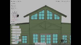 Using Concepts App for architectural sketching : Barndominium Home
