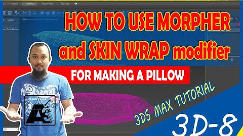 How to use Morpher and Skin Wrap modifier for making a pillow