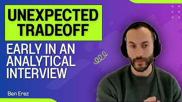 "What if my analytical thinking interview starts with a tradeoff question?"