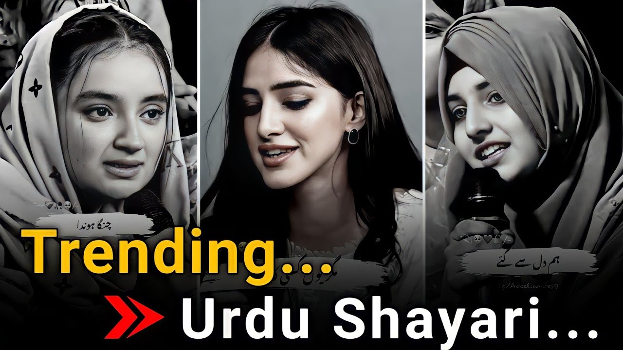 🤘Trending Urdu Shayari Collection|| 💔Heart Touching poetry in Urdu || 