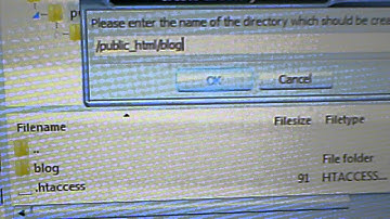 Create New Directory Under Public HTML called Blog- video 9 of 11