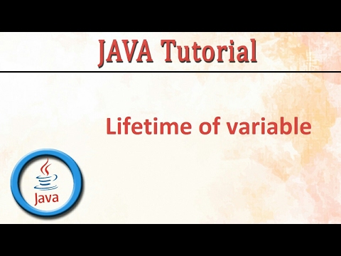 Java Lifetime of Variable Program