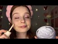 Asmr doing my makeup   lash routine  relaxing whispers