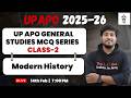 UP APO General Studies | Modern History Best MCQs | Class 2