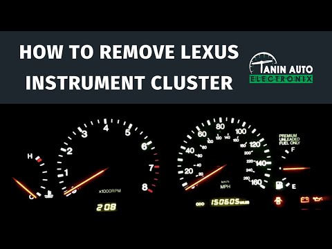 How To Remove 1992-1996 Lexus SC300 SC400 Instrument Cluster for Gauge Repair & LED Upgrade | TAE