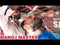 MANOJ MASTER HEAD MASSAGE AT HIS BARBERSHOP 💆 ASMR     💈WATCH FOR BETTER SLEEP💈