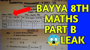 AP 8th Class Math SA2 Exam Paper REAL💯 2022 | AP Final Exam Exam Papers