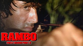 'Rambo Escapes the Camp' Scene | Rambo: First Blood Part II