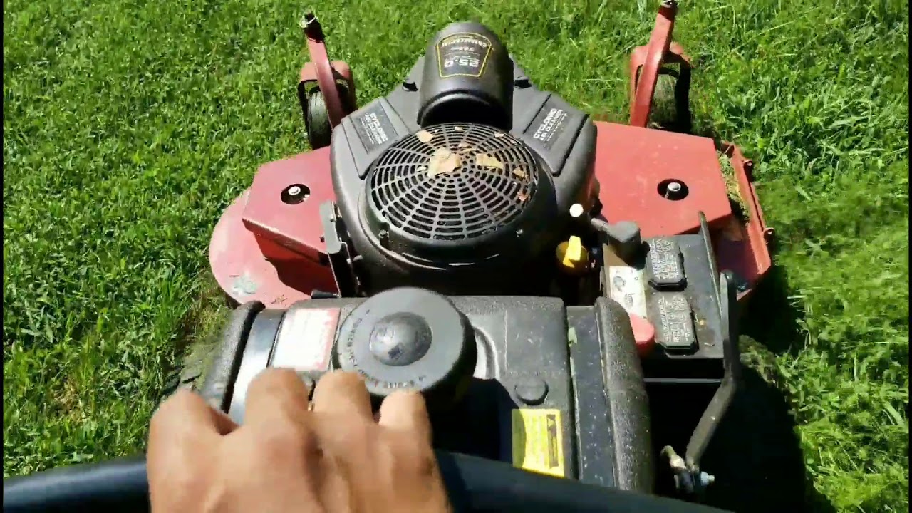 Bradley Mowers 48 inch VS Thick Wet Crabgrass Part 1 YouTube