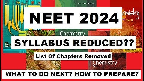 NEET 2024 SYLLABUS REDUCED || Chapters Removed from NCERT || NEET Preparation Strategy ||  Dr Sharun