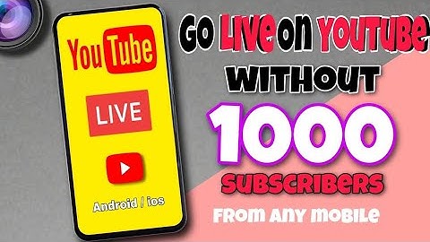 How can YouTube live stream without 1000 subscribers | streamlabs | FACEBOOK STYLES
