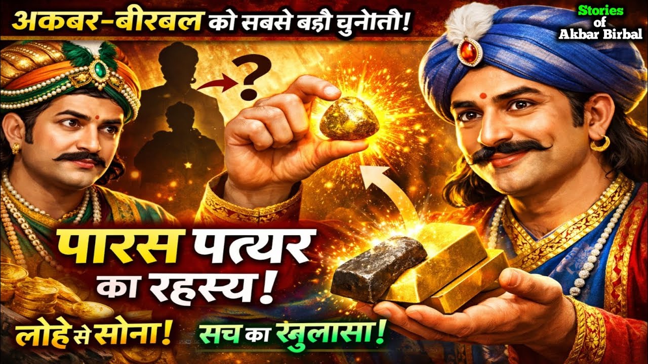 पारस पत्थर का रहस्य, अकबर बीरबल की कहानी, Akbar Birbal ki kahani,  Akbar Birbal Story in hindi 