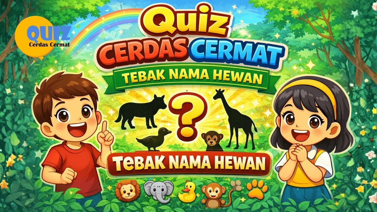 Quiz Cerdas Cermat - Can You Guess the Animal? | English Animal Quiz Game