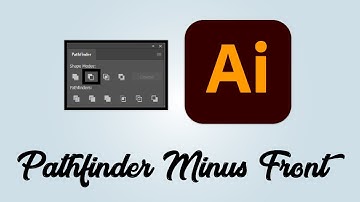 How to use pathfinder minus front in Adobe Illustrator