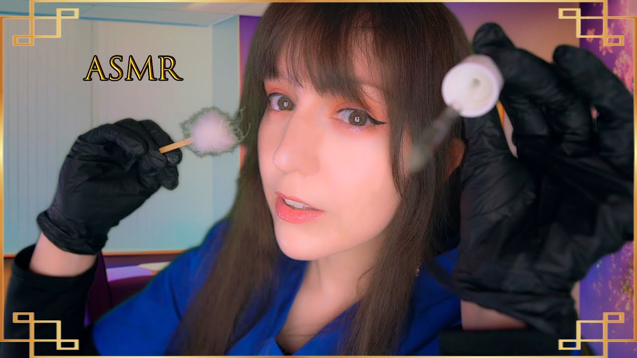 ⭐ASMR Тихий осмотр черепного нерва 💜 Без разговоров