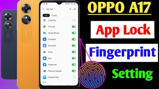 Oppo a17 fingerprint app lock setting / Oppo a17 me app me fingerprint lock Kaise lagaye / Oppo a17 screenshot 3