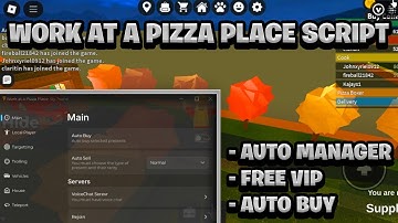 [NEW BEST] Work at a Pizza Place Script Pastebin - (ROBLOX) *Auto Manager & Free VIP*