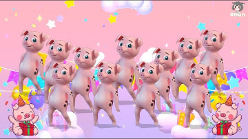 Đàn Heo Con - Heo Hồng Nhảy Cực Đáng Yêu - Bà Của Em Có Một Đàn Heo Con - Nhạc Hot Tiktok Mới