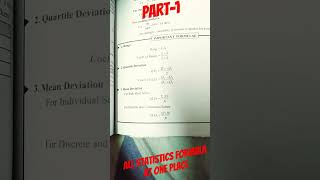 All statistics formula at 1 place #viral #youtubeshorts #statistics #important #keywords