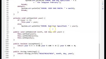 CSC-220 - Chapter 9 - The MyDate Class Development (4 of 6)