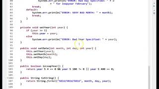 CSC-220 - Chapter 9 - The MyDate Class Development (4 of 6)